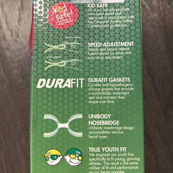 TYR Swim Goggle Swimple Tie-Dye,UVA/UVB protection,anti fog,easy adjustment - Picture 5 of 6